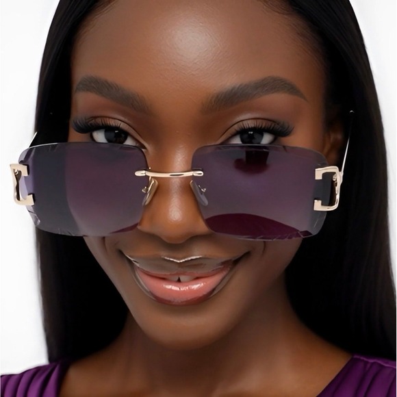 Fashion Square Black Lens Luxury Wear Shades Hip Hop New Sunglasses Women Ladys - Picture 10 of 10